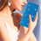 For Samsung Galaxy S24+ Case Glittery Phone Cover with Wallet Stand - Blue - 5