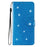 For Samsung Galaxy S24+ Case Glittery Phone Cover with Wallet Stand - Blue - 6