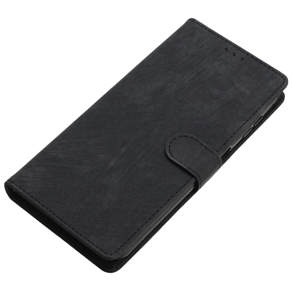 For Samsung Galaxy S24 Case Leather Wallet Stand Phone Cover - Black - 6