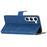 For Samsung Galaxy S24+ Case Magnetic Clasp Wallet Leather Cover - Blue - 4