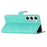 For Samsung Galaxy S24 Case PU Leather Wallet Imprinted Phone Cover - Green - 4