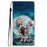 For Samsung Galaxy S24+ Case Pattern Printing PU Leather Wallet Phone Cover - Two Wolves - 7