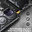 For iPhone 15 Pro Max Magnetic Case Kickstand PC+TPU Phone Cover - Black - 7