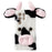 For Samsung Galaxy S24 Ultra Slim Case Fluffy Cows Ear Soft TPU Phone Case - Black - 1