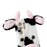 For Samsung Galaxy S24 Ultra Slim Case Fluffy Cows Ear Soft TPU Phone Case - Black - 3