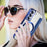 For Samsung Galaxy S22 5G Magnetic Case RFID Blocking Phone Leather Cover - Sapphire - 6