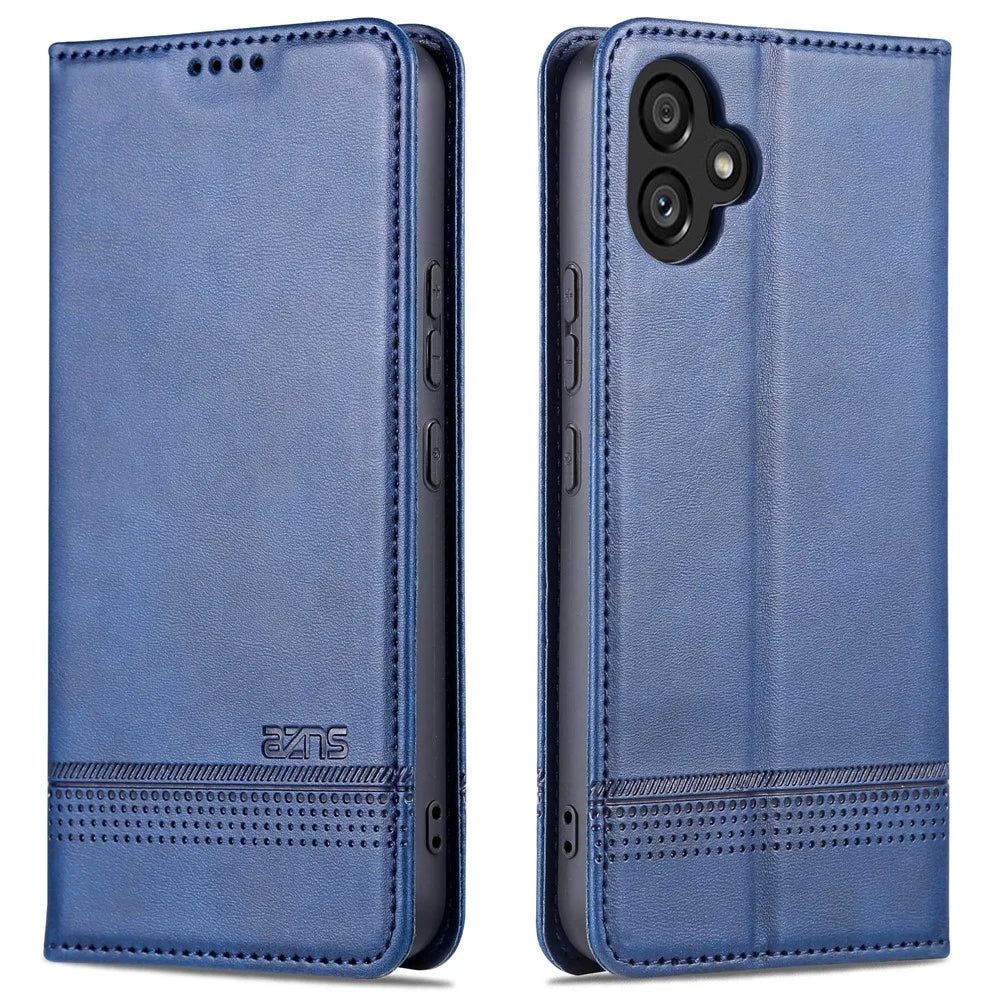 AZNS For Samsung Galaxy A05 4G Case Magnetic Auto Closing Phone Wallet Cover - Blue - 1