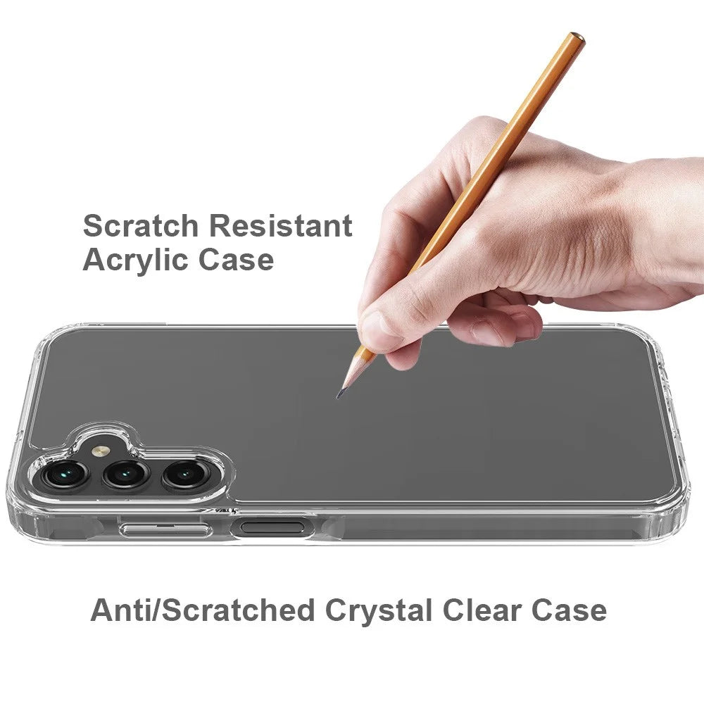 For Samsung Galaxy A15 4G / 5G HD Transparent Cell Phone Case Acrylic + TPU Hybrid Phone Cover - 2