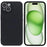 For iPhone 15 Plus Case TPU Anti-scratch Double-Sided Matte Phone Protector - Black - 1