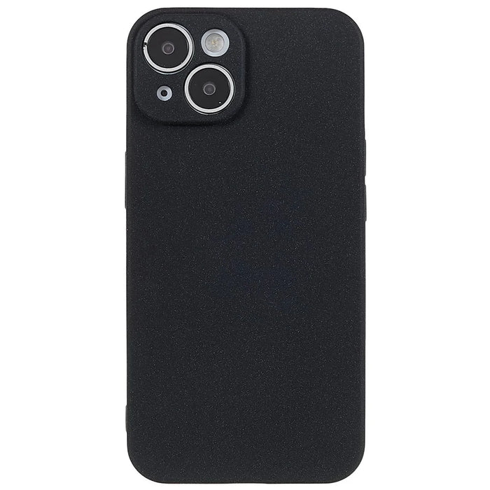 For iPhone 15 Plus Case TPU Anti-scratch Double-Sided Matte Phone Protector - Black - 4