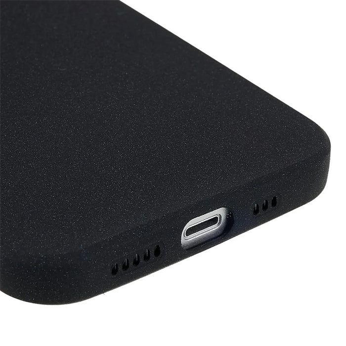 For iPhone 15 Plus Case TPU Anti-scratch Double-Sided Matte Phone Protector - Black - 6