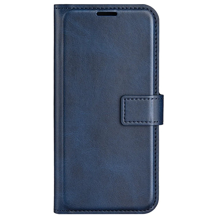 For Samsung Galaxy S24+ Case PU Leather Flip Stand Wallet Phone Cover - Blue - 5