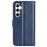 For Samsung Galaxy S24+ Case PU Leather Flip Stand Wallet Phone Cover - Blue - 6