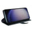 For Samsung Galaxy S24 Case Genuine Split Leather Phone Cover with Wallet Stand - Black - 3