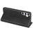 For Samsung Galaxy S24 Case Flip Wallet Skin-touch Phone Cover - Black - 4