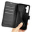 For Samsung Galaxy S24 Case Magnetic Closure Litchi Texture Leather Phone Cover - Black - 5