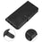 For Samsung Galaxy S24 Case Magnetic Closure Litchi Texture Leather Phone Cover - Black - 6