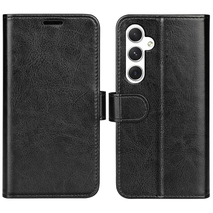 For Samsung Galaxy S24 Case Flip PU Leather Wallet Phone Cover - Black - 1