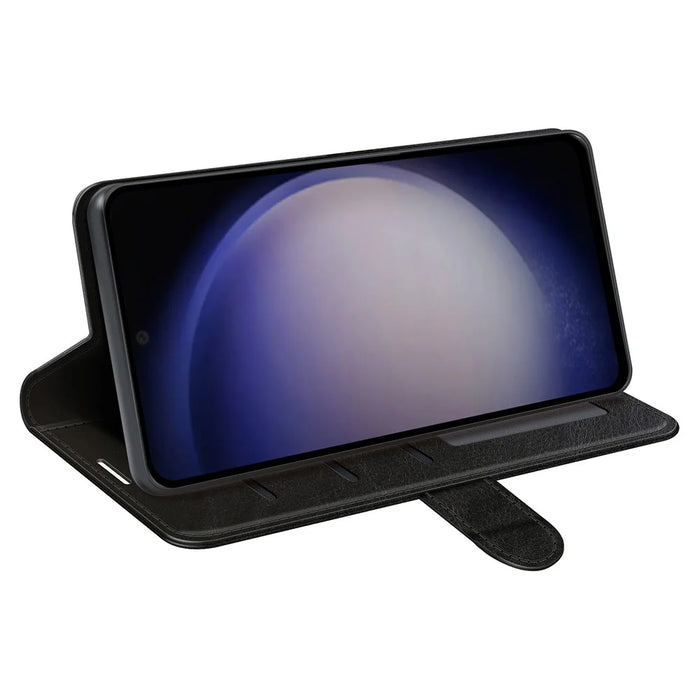 For Samsung Galaxy S24 Case Flip PU Leather Wallet Phone Cover - Black - 3