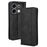 For Infinix Zero 30 5G Case Retro PU Leather Stand Wallet Cover - Black - 1