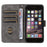 For iPhone 6 / 6s / 7 / 8 / SE (2020) / SE (2022) Case RFID Blocking Wallet Phone Cover with Strap - Black - 2