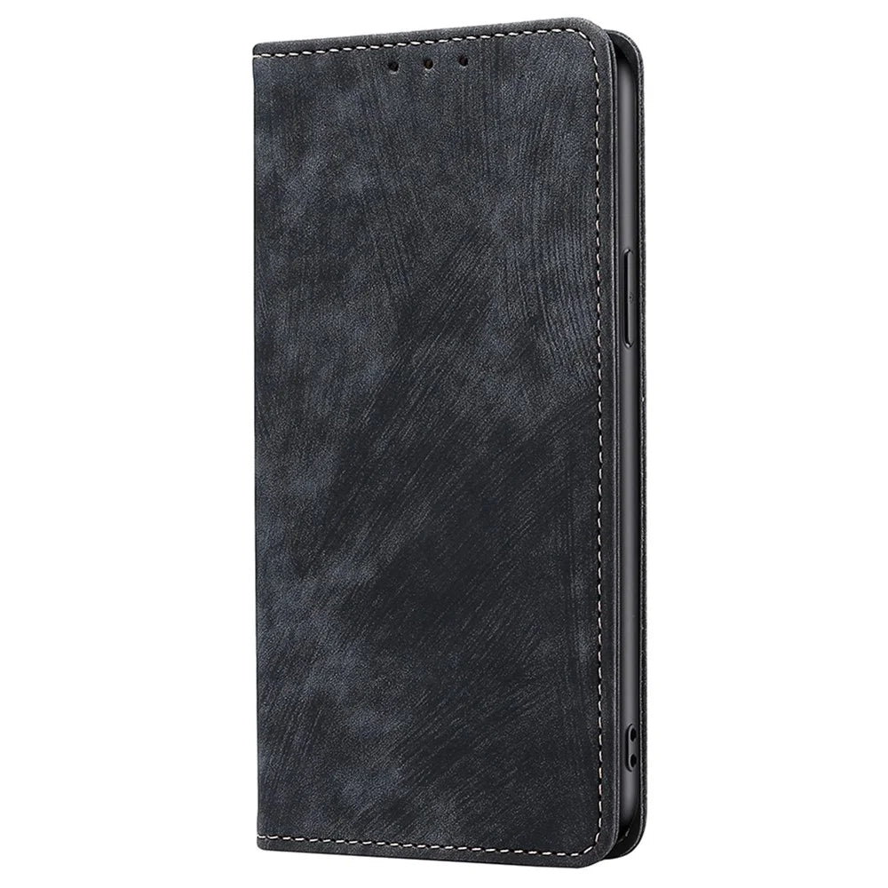 For Sony Xperia 5 V Case Shockproof Phone Shell PU Leather Wallet Cover with RFID Blocking - Black - 6