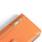 For Samsung Galaxy M34 5G / F34 5G Case Zipper Wallet Leather Anti-Drop Phone Cover with 2 Straps - Orange - 7