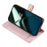 For OnePlus Nord CE3 5G Case PU Leather Wallet Stand Cellphone Cover with 2 Straps - Pink - 3