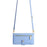 For Nokia C110 Case Zipper Leather Wallet Anti-Drop Phone Cover with Wrist Strap and Shoulder Strap - Blue - 4