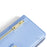For Nokia C110 Case Zipper Leather Wallet Anti-Drop Phone Cover with Wrist Strap and Shoulder Strap - Blue - 7
