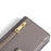 For Sony Xperia 5 V Case Wallet Stand Textured Leather Phone Cover with 2 Straps - Grey - 7