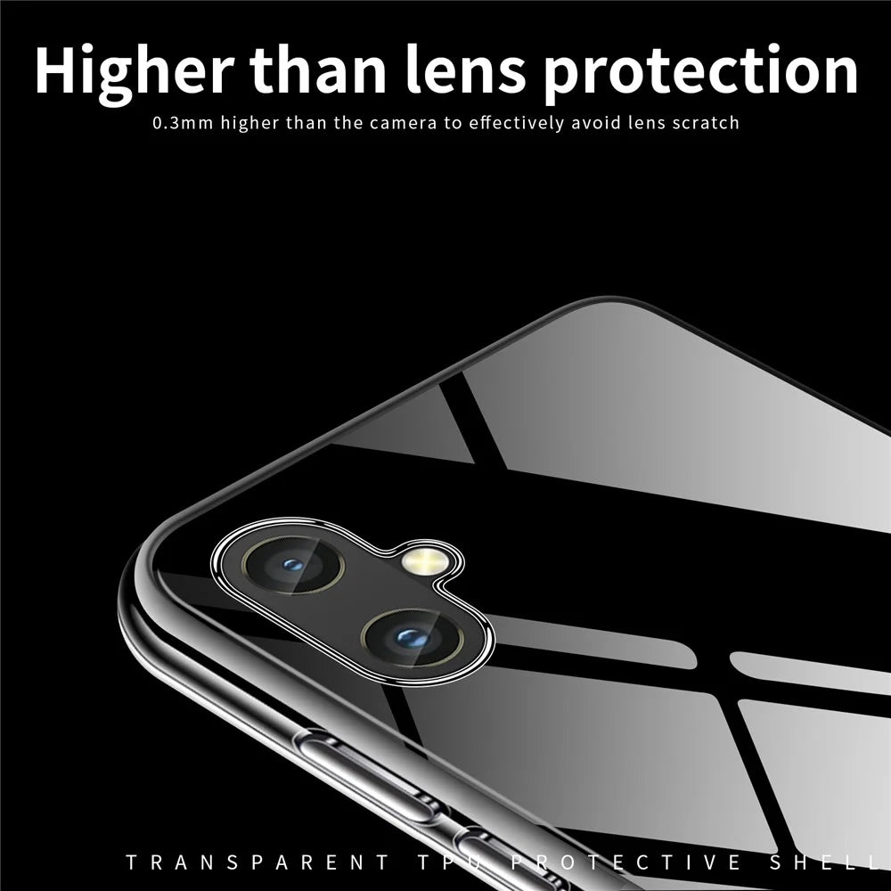 MOFI Clear Phone Cover Case for Samsung Galaxy A05 4G Anti-Scratch TPU Phone Shell - 6