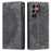 For Samsung Galaxy S24 Ultra Case Magnetic Auto Closing Leather Cover - Grey - 1