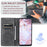 For Samsung Galaxy S24 Ultra Case Magnetic Auto Closing Leather Cover - Grey - 7