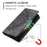 For Samsung Galaxy S23 Case Leather Imprinted Mandala Flower Phone Protector - Grey - 6