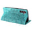 For Samsung Galaxy A15 4G Case Imprinted Mandala Flower Magnetic Phone Leather Cover - Mint Green - 4