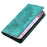 For Samsung Galaxy A15 4G Case Imprinted Mandala Flower Magnetic Phone Leather Cover - Mint Green - 7