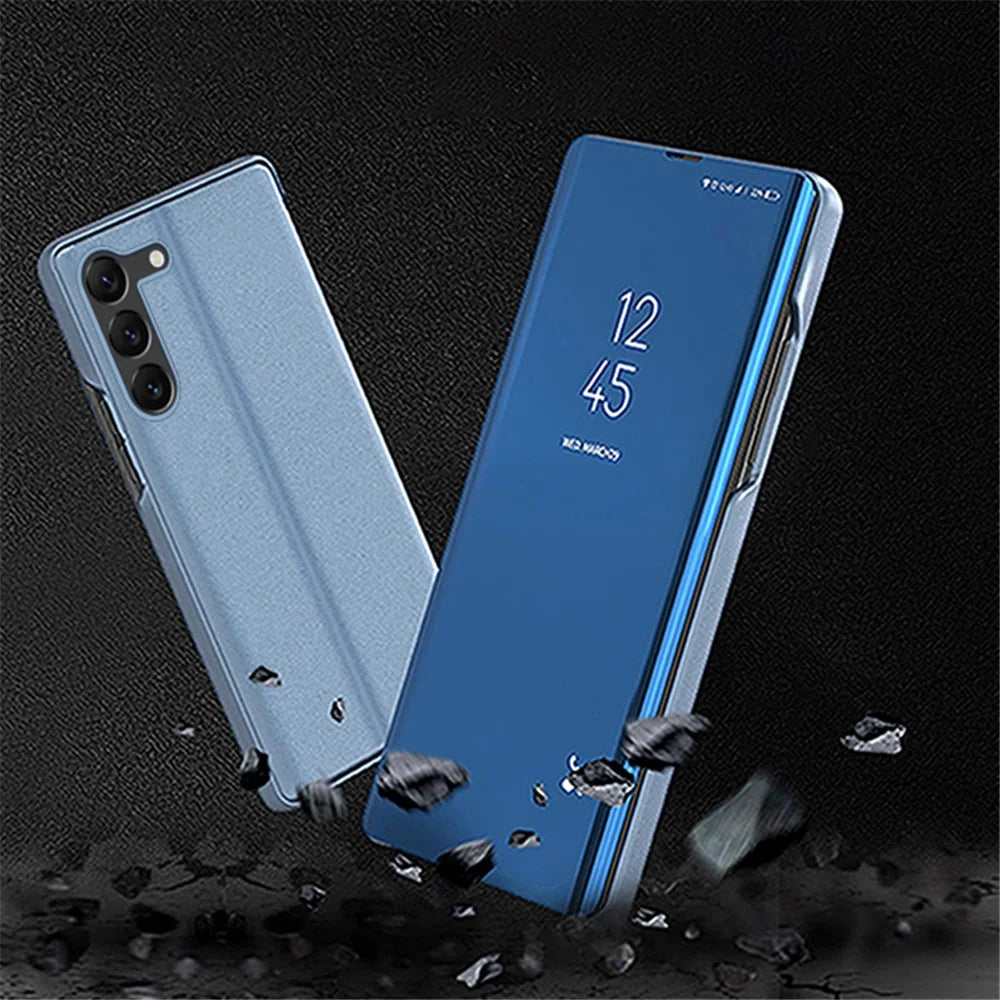 For Samsung Galaxy S24+ Flip Leather Cover with Stand Full Body Protective Phone Case - Blue - 6
