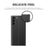 For Samsung Galaxy S24+ Case View Window Anti-Scratch PU Leather Flip Stand Phone Cover - Black - 4