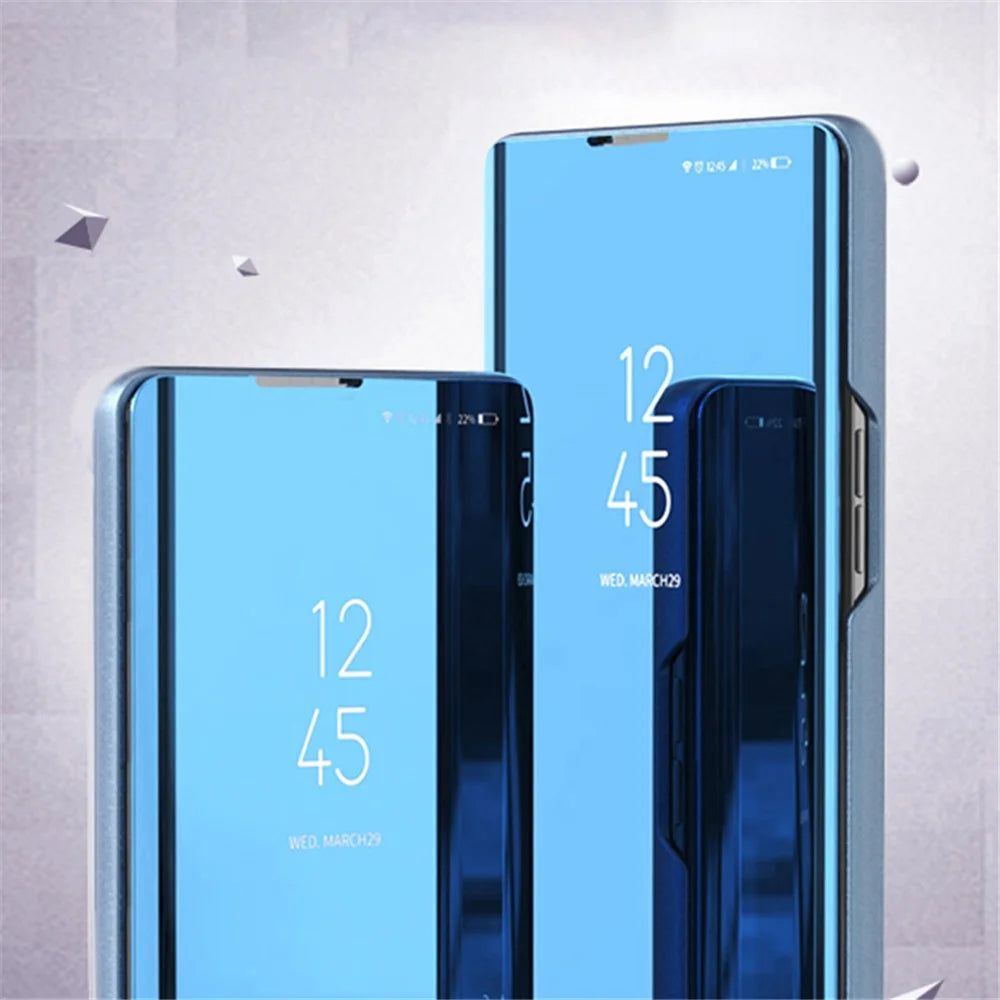 For Samsung Galaxy S24 Ultra Flip Leather Cover with Stand Full Body Protective Phone Case - Blue - 4
