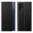 For Samsung Galaxy S24 Ultra Case PC + PU Leather View Window Flip Stand Phone Cover - Black - 1