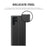 For Samsung Galaxy S24 Ultra Case PC + PU Leather View Window Flip Stand Phone Cover - Black - 4