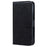 For Samsung Galaxy S24 Ultra Case Solid Color Leather Phone Stand Cover - Black - 7