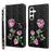 For Samsung Galaxy S24+ Case 3D Pattern Printing Phone Cover with Wallet Stand - Rose Flower - 1