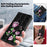 For Samsung Galaxy S24+ Case 3D Pattern Printing Phone Cover with Wallet Stand - Rose Flower - 5