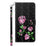 For Samsung Galaxy S24+ Case 3D Pattern Printing Phone Cover with Wallet Stand - Rose Flower - 6
