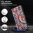 For Samsung Galaxy S24 Leather Case 3D Pattern Printing Phone Stand Cover - Color Mandala - 4