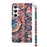 For Samsung Galaxy S24 Leather Case 3D Pattern Printing Phone Stand Cover - Color Mandala - 7