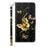 For Samsung Galaxy S24 Ultra Case 3D Pattern Printing Leather Wallet Cover - Golden Butterfly - 6