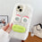For iPhone 15 Case Sausage-shaped Lip Cartoon Design Plush+TPU Phone Cover - White - 2